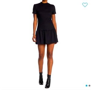 Max and Ash Ribbed Black Mini